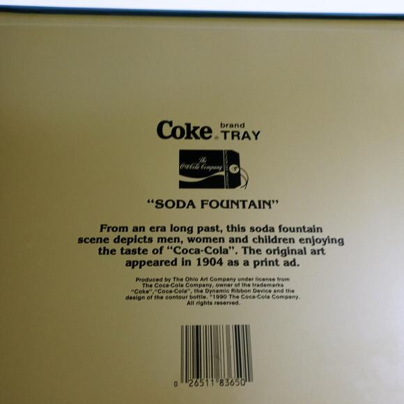 Vintage Coca-Cola Soda Fountain Serving Tray Victorian Soda Shop - Picture 5 of 5